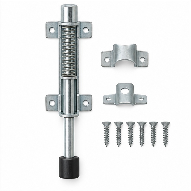 Black Spring Gate Bolt