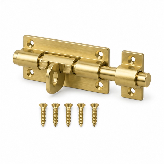 Padlockable Brass Bolt