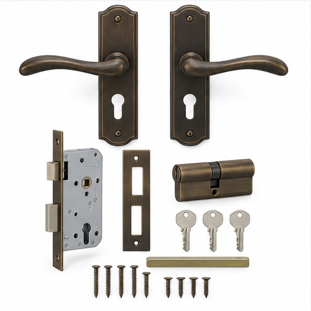Bronze Mortise Set