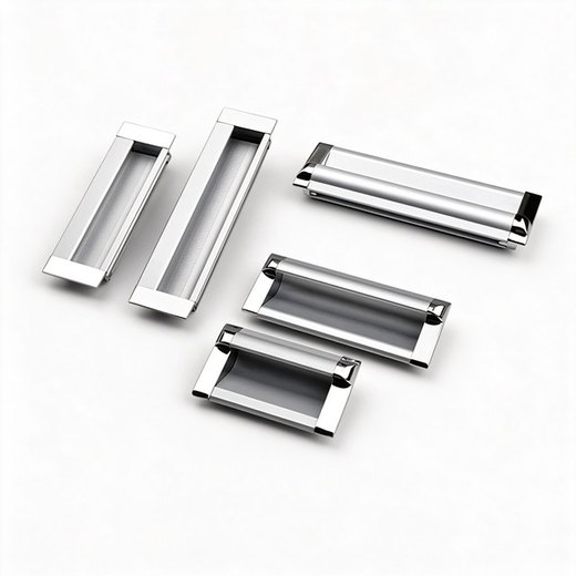 Chrome Recessed Pull
